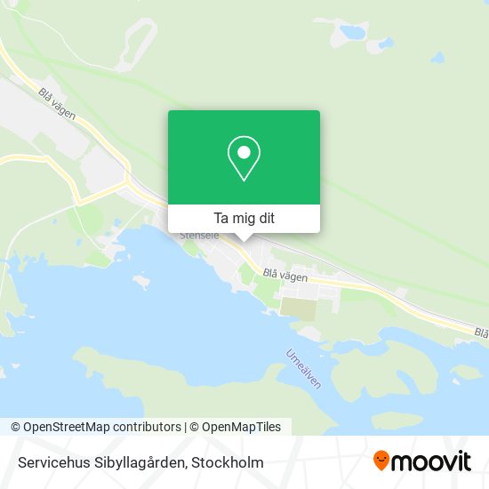 Servicehus Sibyllagården karta