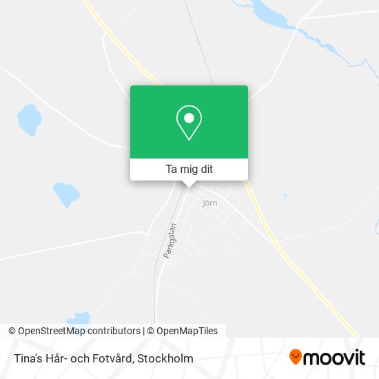 Tina's Hår- och Fotvård karta