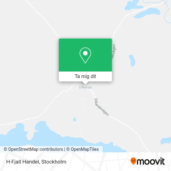H-Fjall Handel karta