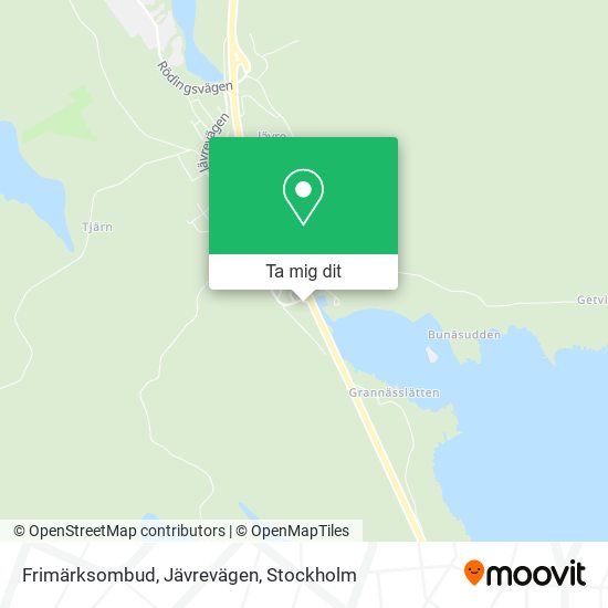 Frimärksombud, Jävrevägen karta