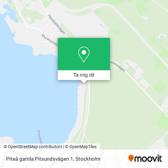 Piteå gamla Pitsundsvägen 1 karta