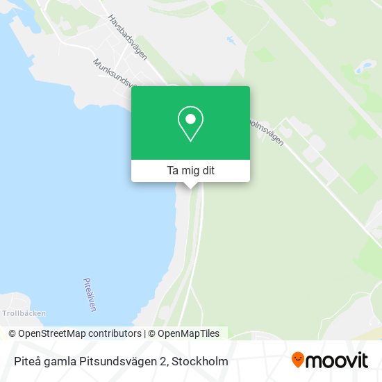 Piteå gamla Pitsundsvägen 2 karta