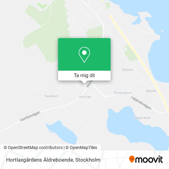 Hortlaxgårdens Äldreboende karta