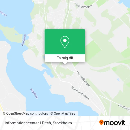 Informationscenter i Piteå karta