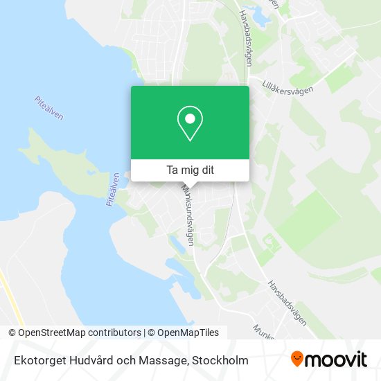 Ekotorget Hudvård och Massage karta