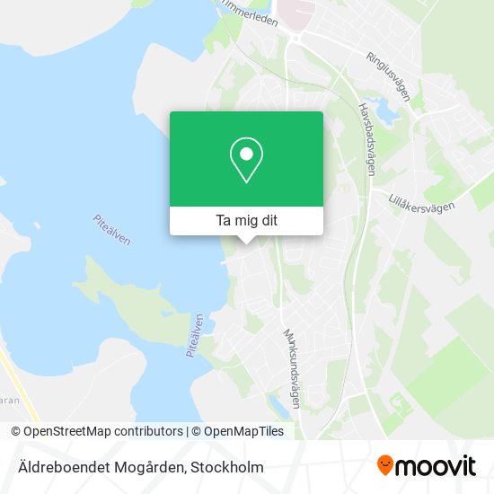 Äldreboendet Mogården karta