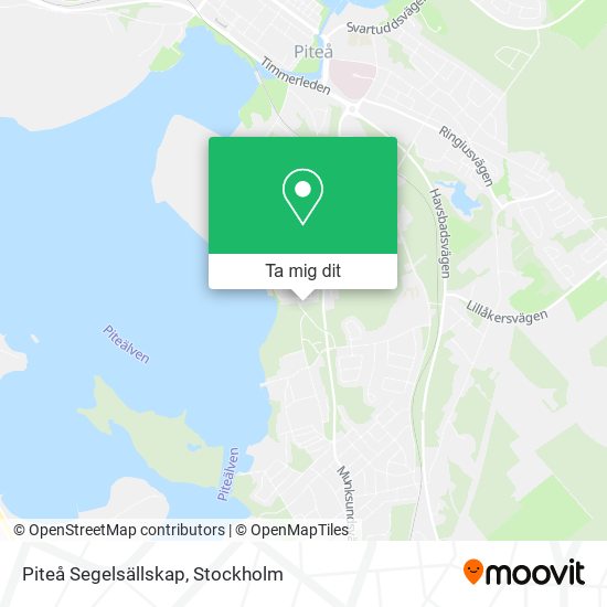 Piteå Segelsällskap karta