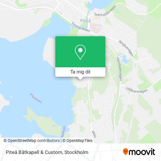 Piteå Båtkapell & Custom karta