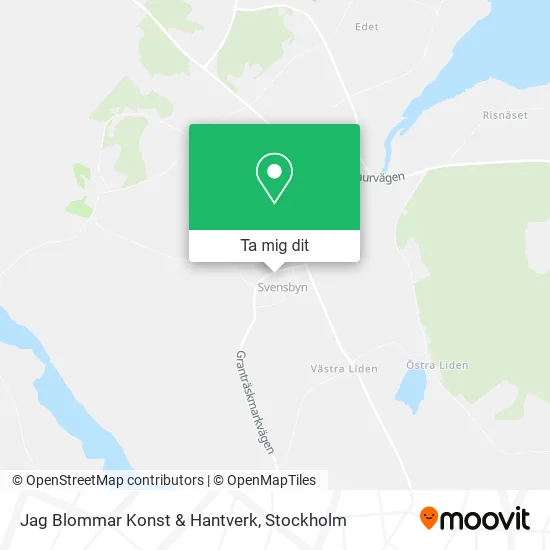 Jag Blommar Konst & Hantverk karta
