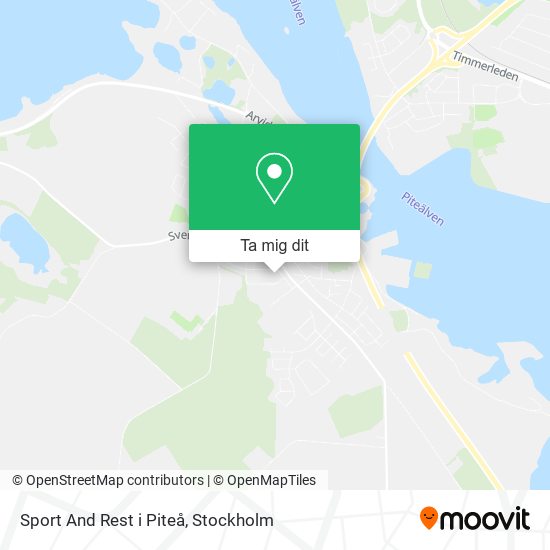 Sport And Rest i Piteå karta