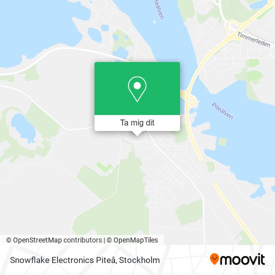 Snowflake Electronics Piteå karta