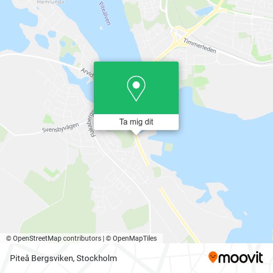 Piteå Bergsviken karta