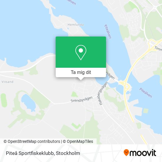 Piteå Sportfiskeklubb karta