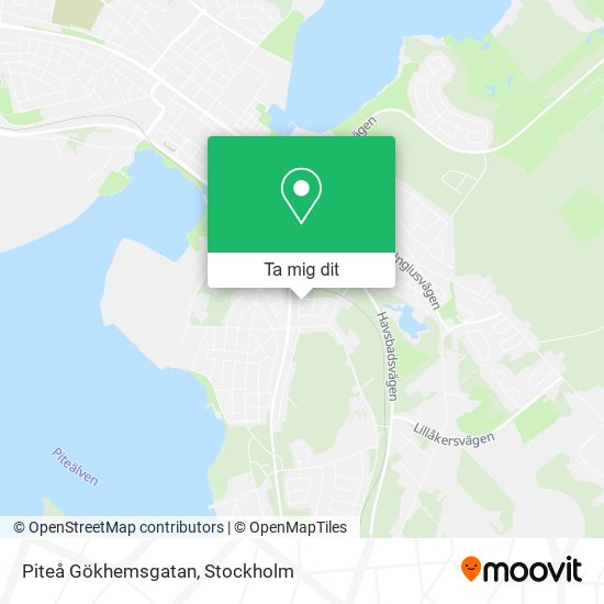 Piteå Gökhemsgatan karta