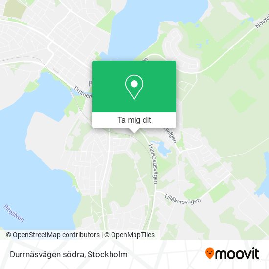 Durrnäsvägen södra karta