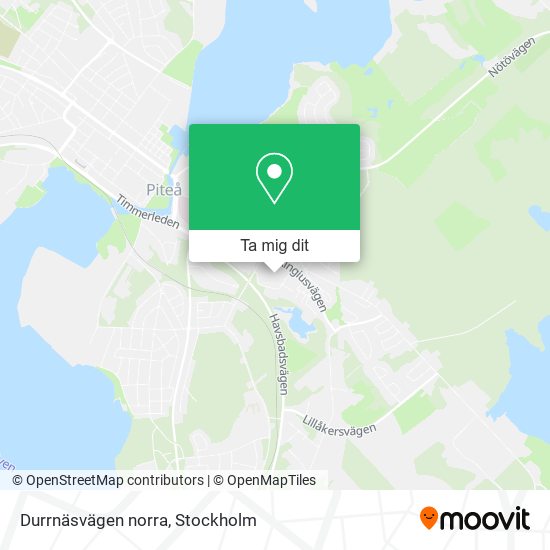 Durrnäsvägen norra karta