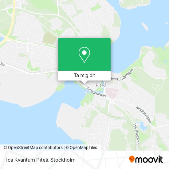 Ica Kvantum Piteå karta