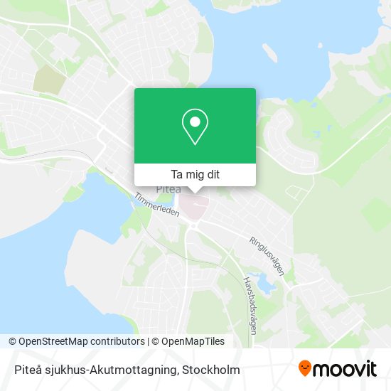 Piteå sjukhus-Akutmottagning karta