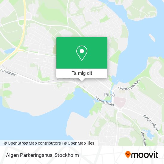 Älgen Parkeringshus karta