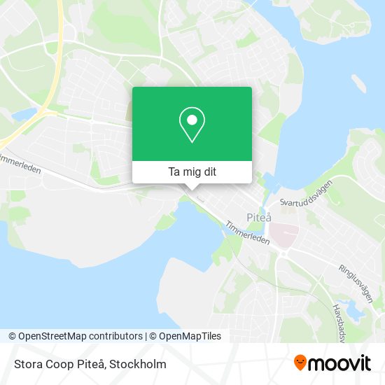 Stora Coop Piteå karta