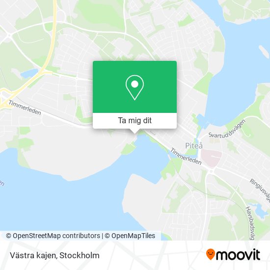 Västra kajen karta