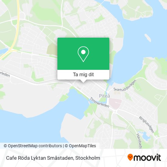 Cafe Röda Lyktan Småstaden karta