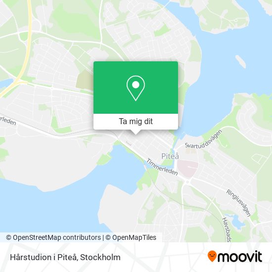 Hårstudion i Piteå karta
