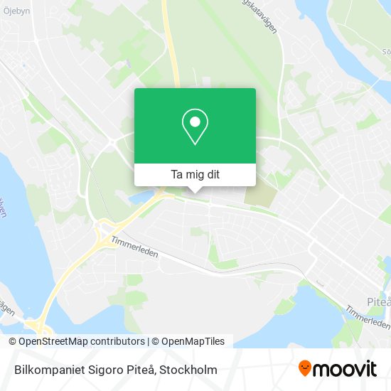 Bilkompaniet Sigoro Piteå karta