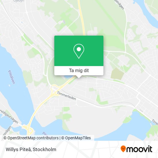 Willys Piteå karta