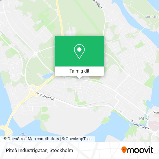 Piteå Industrigatan karta