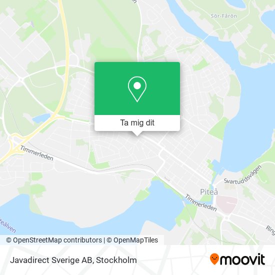 Javadirect Sverige AB karta