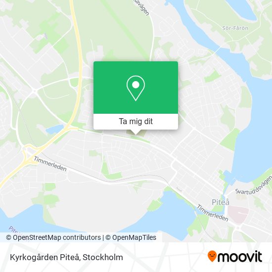 Kyrkogården Piteå karta