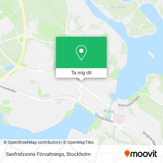 Sanfridssons Förvaltnings karta