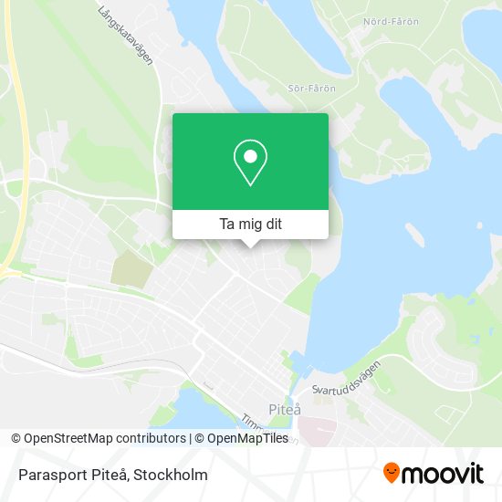 Parasport Piteå karta