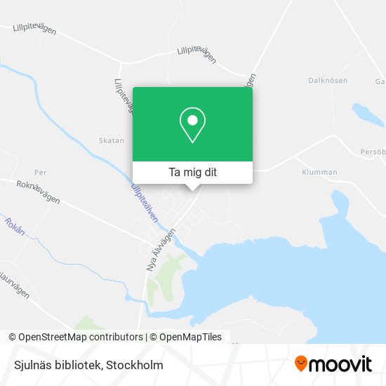 Sjulnäs bibliotek karta