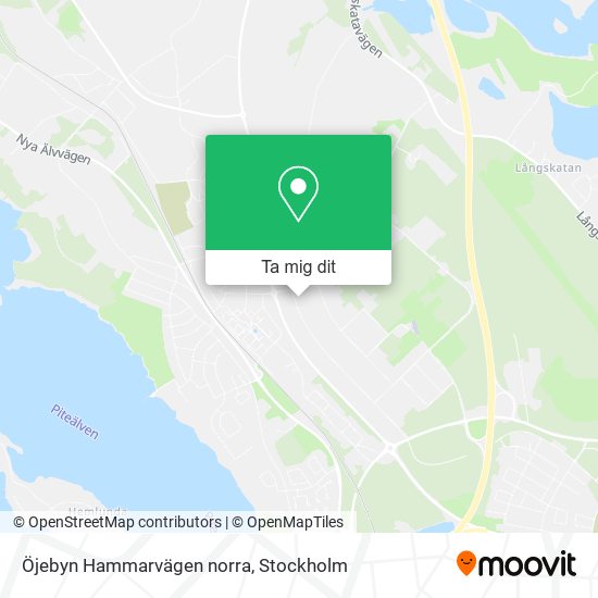 Öjebyn Hammarvägen norra karta