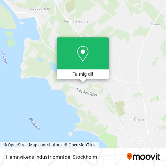 Hamnvikens industriområde karta
