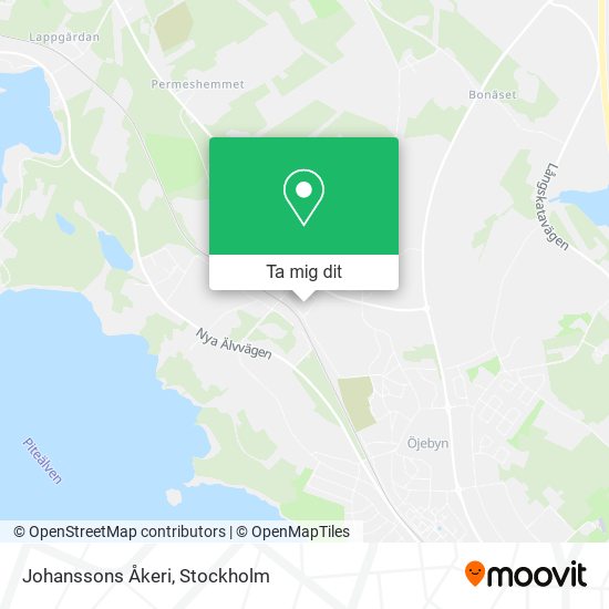 Johanssons Åkeri karta