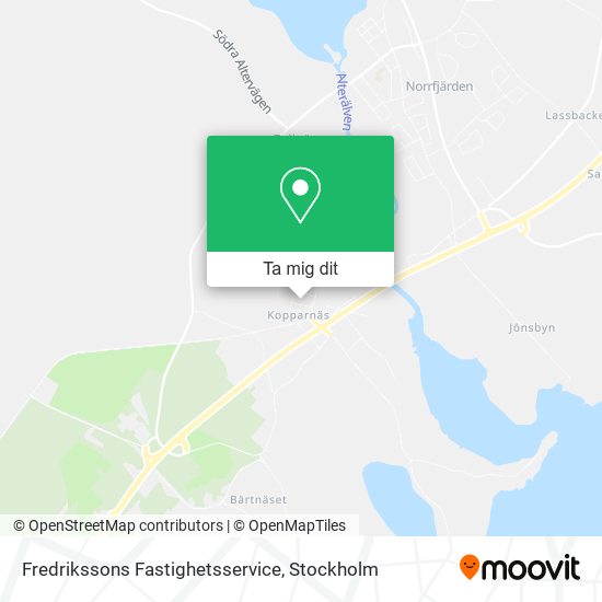 Fredrikssons Fastighetsservice karta