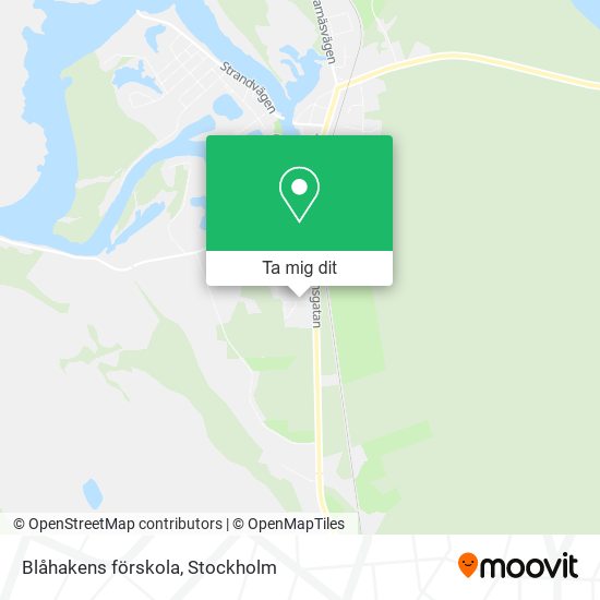 Blåhakens förskola karta
