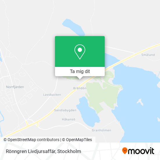 Rönngren Livdjursaffär karta