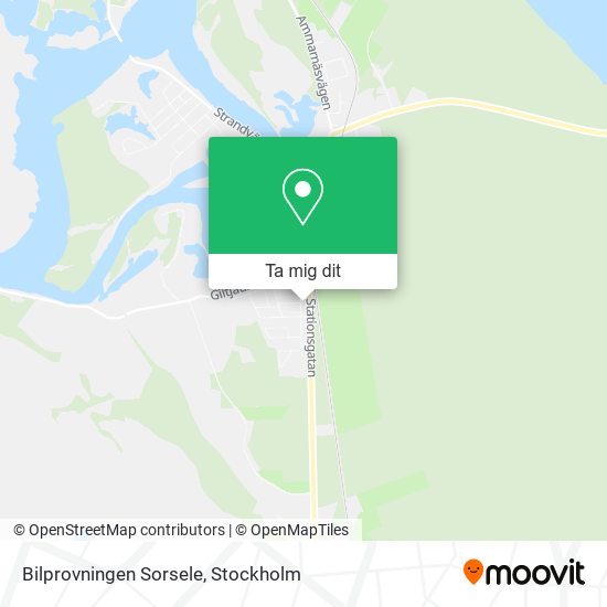 Bilprovningen Sorsele karta