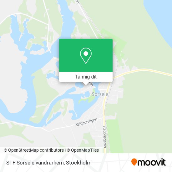 STF Sorsele vandrarhem karta