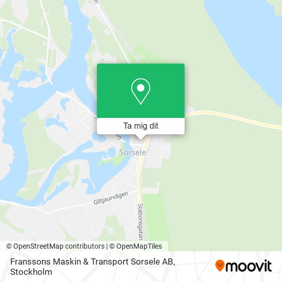 Franssons Maskin & Transport Sorsele AB karta
