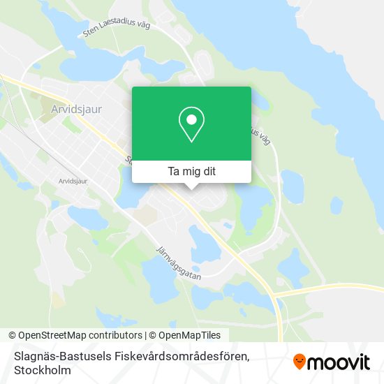 Slagnäs-Bastusels Fiskevårdsområdesfören karta