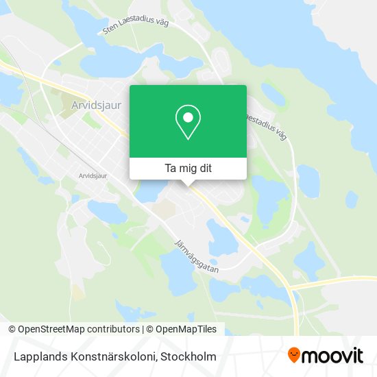 Lapplands Konstnärskoloni karta