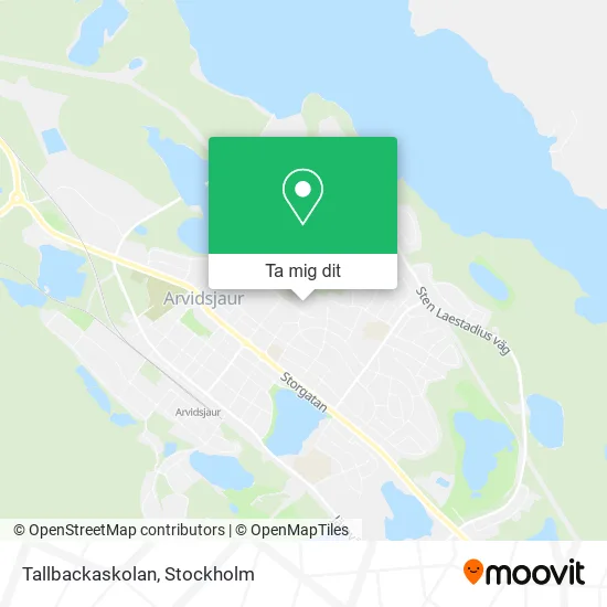 Tallbackaskolan karta