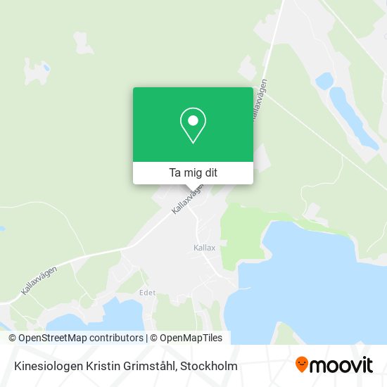 Kinesiologen Kristin Grimståhl karta