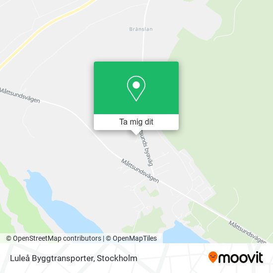 Luleå Byggtransporter karta