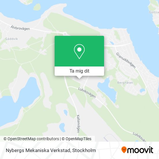 Nybergs Mekaniska Verkstad karta